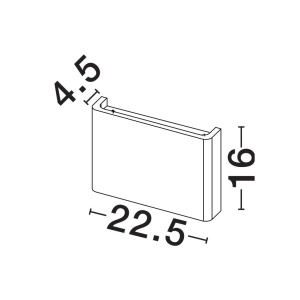 Aplica perete exterior din ciment gri IP65 NOOK LED - Img 8