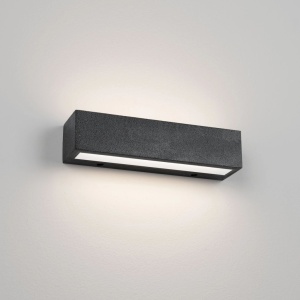 Aplica perete exterior din ciment negru IP65 QUARRO LED