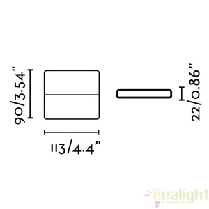 APLICA PERETE LED DE EXTERIOR ADAY-1 ALBA 70644 51191 universul-luminii.ro