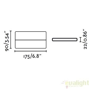 APLICA PERETE LED DE EXTERIOR ADAY-2 NEAGRA 70647 47381 universul-luminii.ro