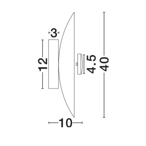 Aplica perete LED design decorativ VELINA 40cm - Img 4