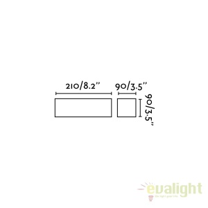 Aplica perete LED moderna cu lumina ambientala up and down NASH 8W 62819 183371 universul-luminii.ro