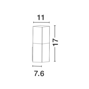 Aplica perete moderna de exterior IP54 STICK NVL-713412 79221 universul-luminii.ro