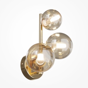 Aplica perete moderna design deosebit Dallas 3 auriu 212001 universul-luminii.ro