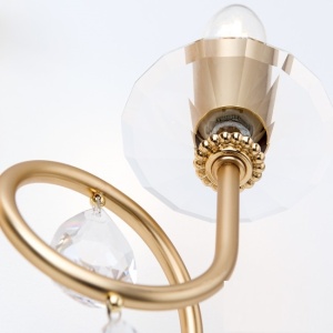 Aplica perete stil clasic cu cristale Swarovski Giada auriu mat 175411 universul-luminii.ro