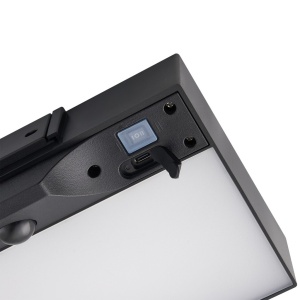 Aplica solara cu senzor de miscare, protectie IP44, Monay Square negru 244251 universul-luminii.ro