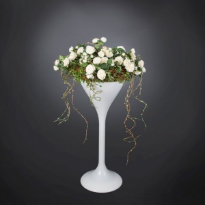 Aranjament floral mare design LUX RUSTY BIRCH ROSE BASKET 1142305.95
