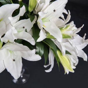 Aranjament floral mare ETERNITY CLASSIC LILIUM, H-110cm - Img 4