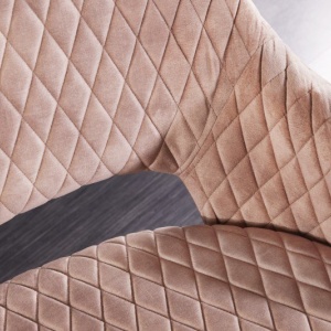 Bancheta tapitata design modern Paris 160cm, champagner greige - Img 3