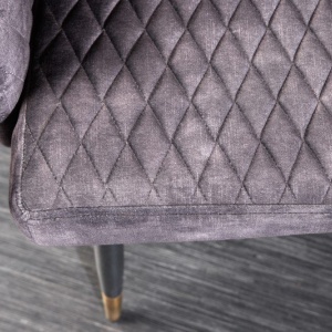 Bancheta tapitata design modern Paris 160cm, gri - Img 3