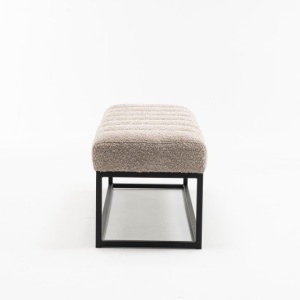 Bancheta tapitata Petit Beaute 110cm, sampanie bej - Img 2