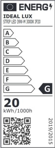 Banda 5 metri STRIP LED 39W 3000K CRI90 180 LED/m IP20 203951 universul-luminii.ro
