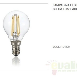 Bec LED CLASSIC E14 4W SFERA TRASPARENTE 3000K 101200 67141 universul-luminii.ro