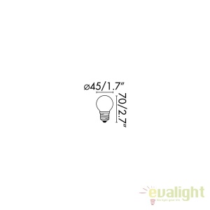 BEC LED E27 dimabil cu filament 4W G45 2200K lumina calda 17493 182001 universul-luminii.ro