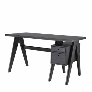 Birou design vintage LUX Jullien, negru 114742 HZ