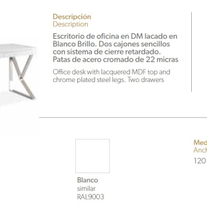 Birou elegant design modern Roxy AC-LE351-BLANCO - Img 5