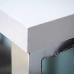 Birou elegant White Desk 140cm alb - Img 6