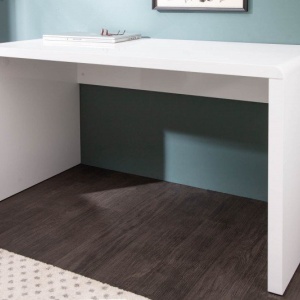 Birou modern alb, simplu si elegant, Fast Trade 120cm - Img 2