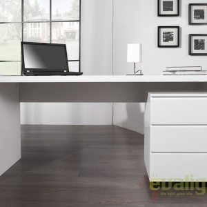 Birou modern alb, simplu si elegant, Fast Trade 160cm - Img 6