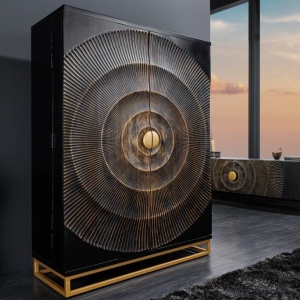 Bufet/ Bar design vintage GOLDEN SUNSET 140cm Mango - Img 15