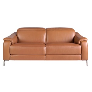 Canapea 3 locuri eleganta, design LUX cu functia relax Cowhide brown leather - Img 9