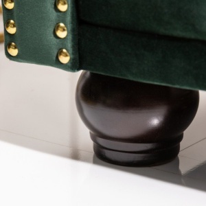 Canapea clasica stil englezesc Chesterfield II 3 locuri, verde - Img 7