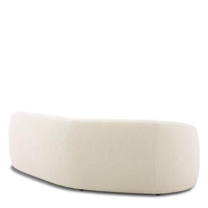 Canapea curbata design LUX Blaine, boucle ivory - Img 4