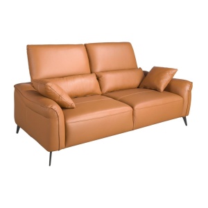 Canapea design LUX 3 locuri Brown Leather - Img 7