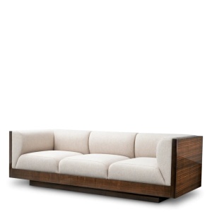 Canapea design LUX, Furnir de eucalipt lucios, Sebastian, 119412 HZ