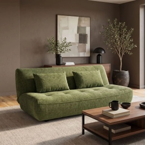 Canapea extensibila, chenille verde, ELYPSE 200cm