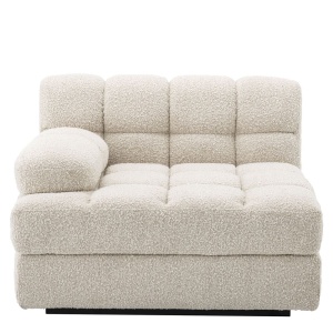 Canapea, Modul stanga design elegant LUX Dean left, boucle crem 115518 HZ - Img 2