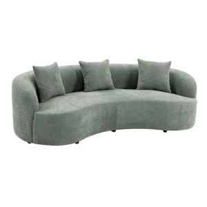 Canapea semicirculara, Tesatura Boucle, Salvie, ATELIER 230cm - Img 2