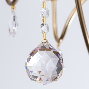 Candelabru 12 brate stil clasic cu cristale Swarovski Giada auriu mat 183501 universul-luminii.ro