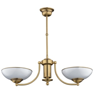 Candelabru 2 brate design clasic realizat manual N - Img 1