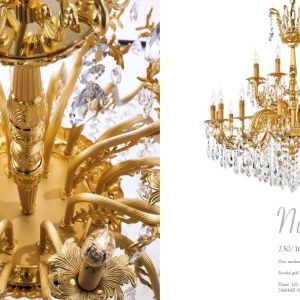 Candelabru 24 brate LUX cu cristale Scholer, Nur 225521 universul-luminii.ro