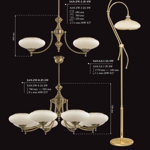 Candelabru 3 brate design clasic Cristal Scholer San Marino 187111 universul-luminii.ro
