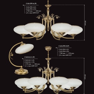 Candelabru 3 brate design clasic realizat manual CASAMIA - Img 6