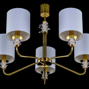 Candelabru 5 brate LUX design modern, Cristal Bohemia Exclusive TRINITY 01-CH - Img 2