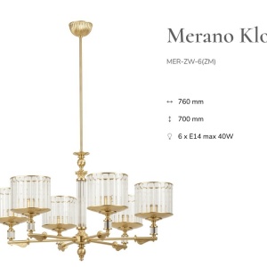 Candelabru 6 brate elegant design clasic MERANO - Img 2