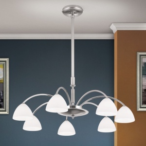 Candelabru 7 brate elegant design modern OPALDESIGN, satin - Img 1