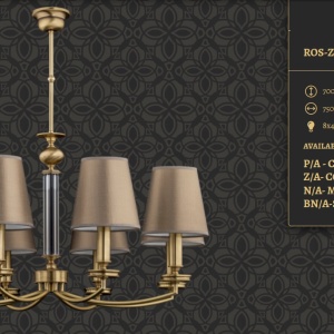 Candelabru 8 brate elegant design clasic ROSSANO - Img 2