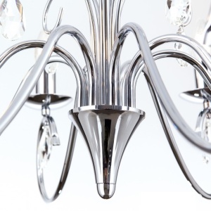 Candelabru 8 brate stil clasic cu cristale K9 Alessia crom 176391 universul-luminii.ro