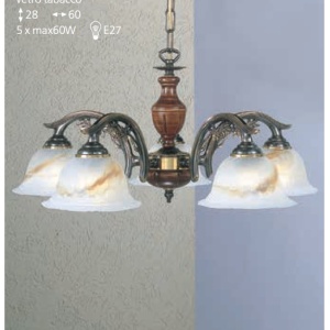 Candelabru clasic cu 5 brate design italian 2701 203041 universul-luminii.ro