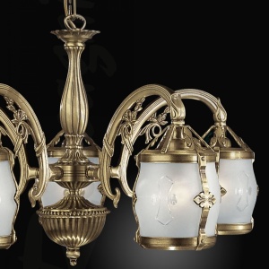 Candelabru clasic cu 5 brate design italian realizat manual 4020 106171 universul-luminii.ro