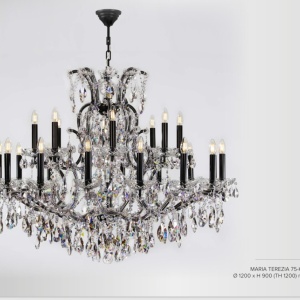 Candelabru Cristal Bohemia Exclusive 24 brate MARIA TEREZIA 75 - Img 2