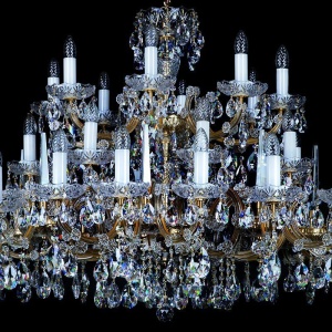 Candelabru Cristal Bohemia Exclusive 40 brate, diam.152cm MARIA TEREZIA 32 CE 177381 universul-luminii.ro