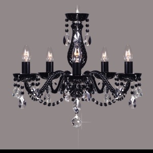 Candelabru cristal Bohemia L11 808/05/1-A, 6 black; F black, Ni