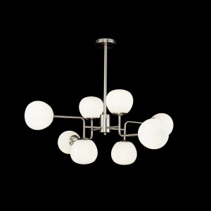 Candelabru design deosebit Erich nickel, 8L MYMOD221-PL-08-N - Img 1