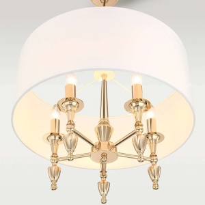 Candelabru design elegant AUSTIN auriu/alb 131891 universul-luminii.ro