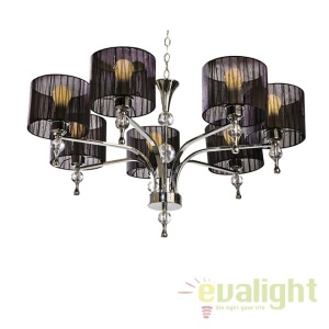 Candelabru design elegant Impress 7 Black 65621 universul-luminii.ro